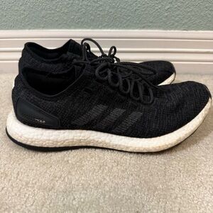 Adidas PureBoost BA8899 Black Boost Running Shoes Mens 13 NO INSOLES